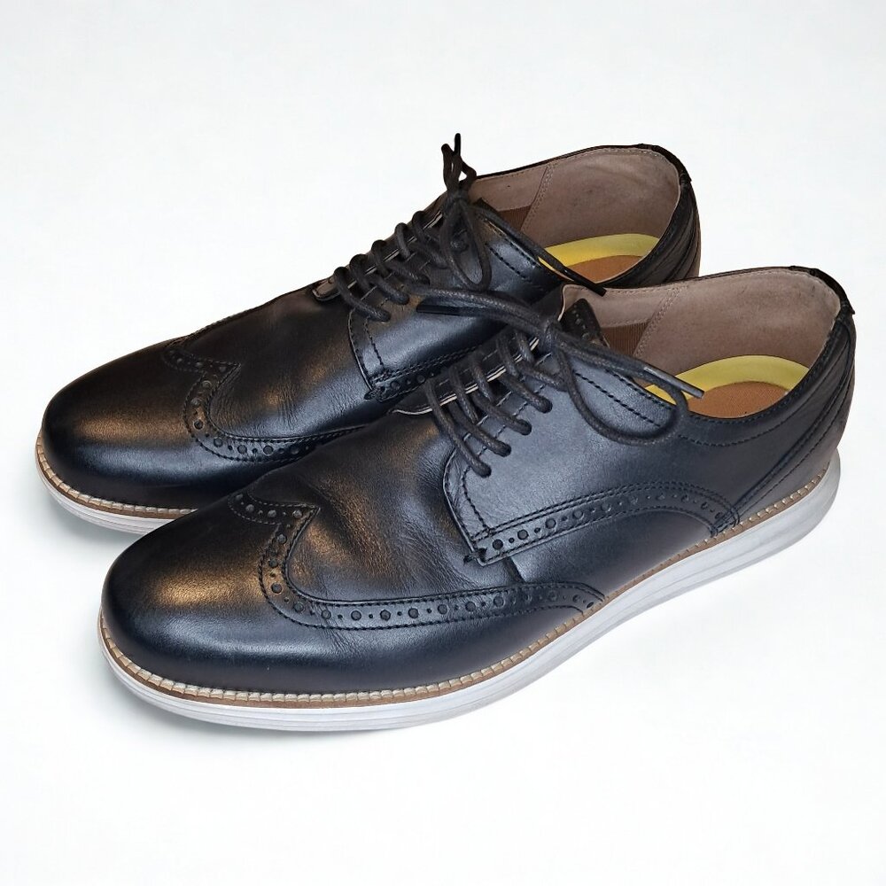 Cole Haan Mens Original Grand Wingtip Oxford C26469 Shoes Black Size 11